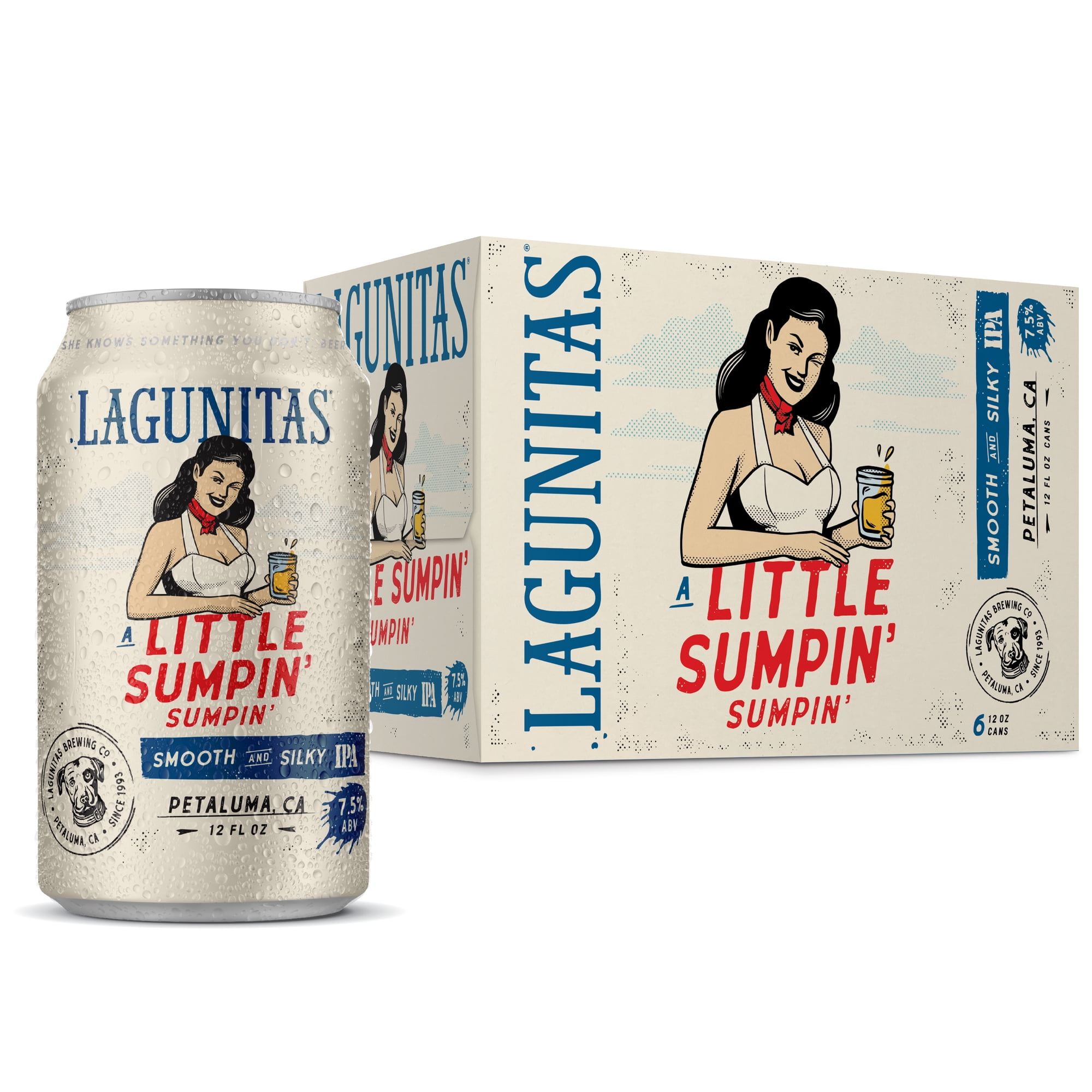 Lagunitas a Little Sumpin' Sumpin' Wheat Ale Beer, 6 Pack, 12 fl. oz. Cans, 7.5% Alcohol by Volume