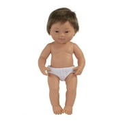 Miniland Poupée bébé éducative anatomiquement correcte 38,1 cm, garçon trisomique