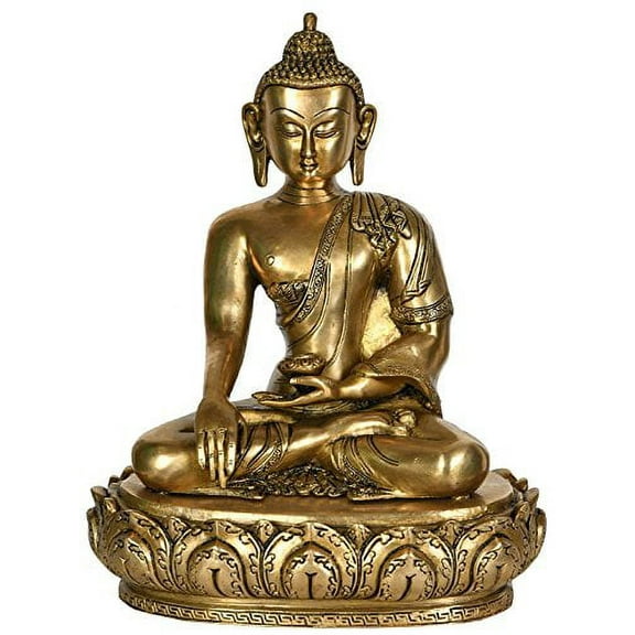 Exotic India Buddha Brass Statue
