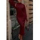 thumbnail image 4 of Conjunto de Vestido Maxi de Punto de 2 Piezas para Mujer PRETTYGARDEN Rojo Vino M, 4 of 7