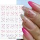 thumbnail image 2 of Lámina De Oro Flor 3D Pegatinas De Uñas Acuarela Floral Línea Geométrica Deslizadores Adhesivos Manicura Hoja De Arce Calcomanías De Otoño, 2 of 4