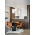 thumbnail image 4 of Nuvo Lighting Easton 3 Light Pendant Polished Nickel Finish White Linen Shade - Polished Nickel, 4 of 14