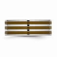 thumbnail image 4 of Titanium Brown Enamel Flat 8mm Polished Band, 4 of 8