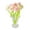 Pink, variant on Almencla Flowers with Vase 1/12 Simulation Scene Living Room Bedroom Miniature Flower Pot Artificial Bonsai Ornaments Scenery Supplies Violet