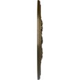 thumbnail image 4 of Ekena Millwork 23 5/8"OD x 4"ID x 1 1/2"P Rose and Ribbon Ceiling Medallion (Fits Canopies up to 4"), Hand-Painted Brass, 4 of 5
