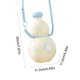 thumbnail image 3 of Botella de agua de 880 ml con forma de calabaza, correa ajustable, a prueba de fugas, plástico de grado alimenticio, gran capacidad para deportes al aire libre, senderismo, gimnasio, ciclismo, 3 of 7