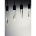 thumbnail image 4 of E31245-20BK ET2 Lighting Quartz-36W 6 LED Pendant-39.25 Inches wide by 21 inches high-Black Finish, 4 of 5