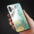 thumbnail image 7 of Allytech Galaxy Note 10 Plus Case, Galaxy Nto10+ 5G Case, [Marble Series] Shockproof Anti Scratch Back Cover Case [Support Wireless Charging] for Samsung Galaxy Note 10+ Plus 5G, Green Marble, 7 of 7