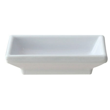 

White 2 Oz 3 3/4 X 2 1/2 Sauce Dish Melamine Pack of 6 3 packs