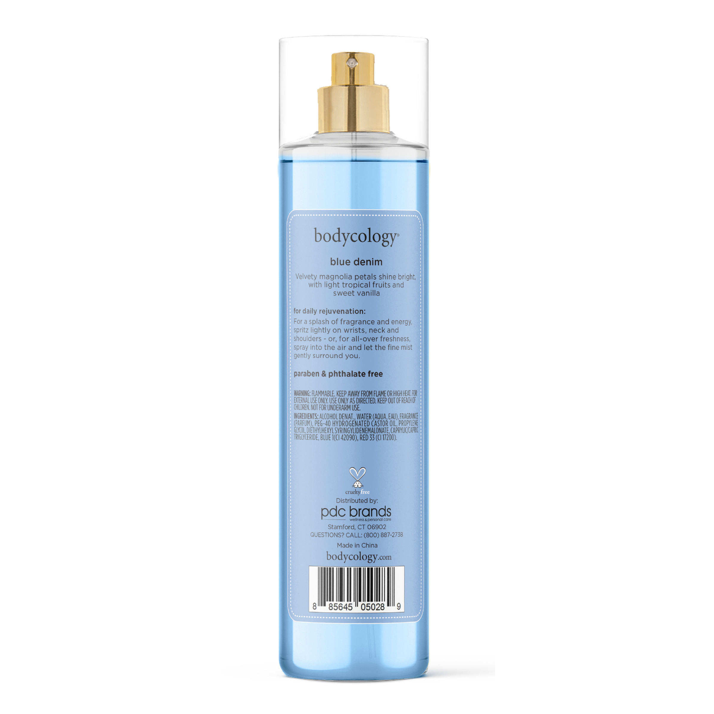 Bodycology Blue Denim Fragrance Body Mist, 8 fl oz photo 8