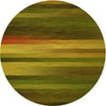 thumbnail image 1 of Ahgly Company Machine Washable Indoor Round Transitional Dark Golden Rod Brown Area Rugs, 3' Round, 1 of 7