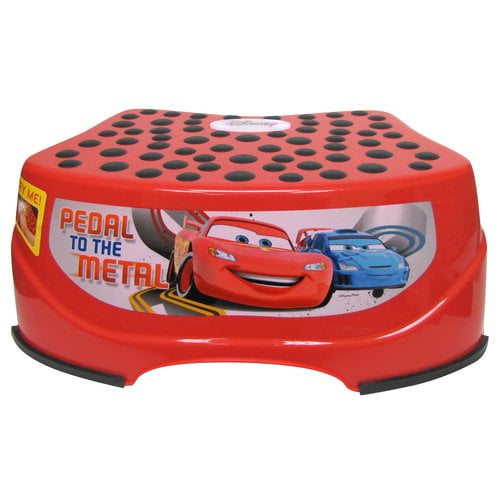 Disney Car Step and Glow Step Stool, Red