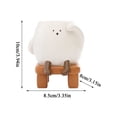 thumbnail image 2 of Cute planter cute plant pots smiley face rocking chair succulent pot with drainage hole indoor outdoor decorative planter for moms grandmas stoneware, 2 of 4