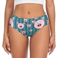thumbnail image 1 of Fotbe Funny Pig Faces Calzones Estampados para Mujer – Ropa Interior de Algodón, Cómoda, Suave y Elástica-Medium, 1 of 6