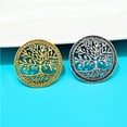 thumbnail image 4 of Broche Bijoux pour Femmes Hommes, Broche Classique en Acier Inoxydable Arbre de Vie pour Robe de Mariée Ou Fête, 1 Pce-Argent, 4 of 5