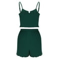 thumbnail image 4 of Womens 2 Piece Pajamas Set Sleeveless Tank and Boxer Short Spaghetti Tops Loungewear Out Going Wear, 4 of 6