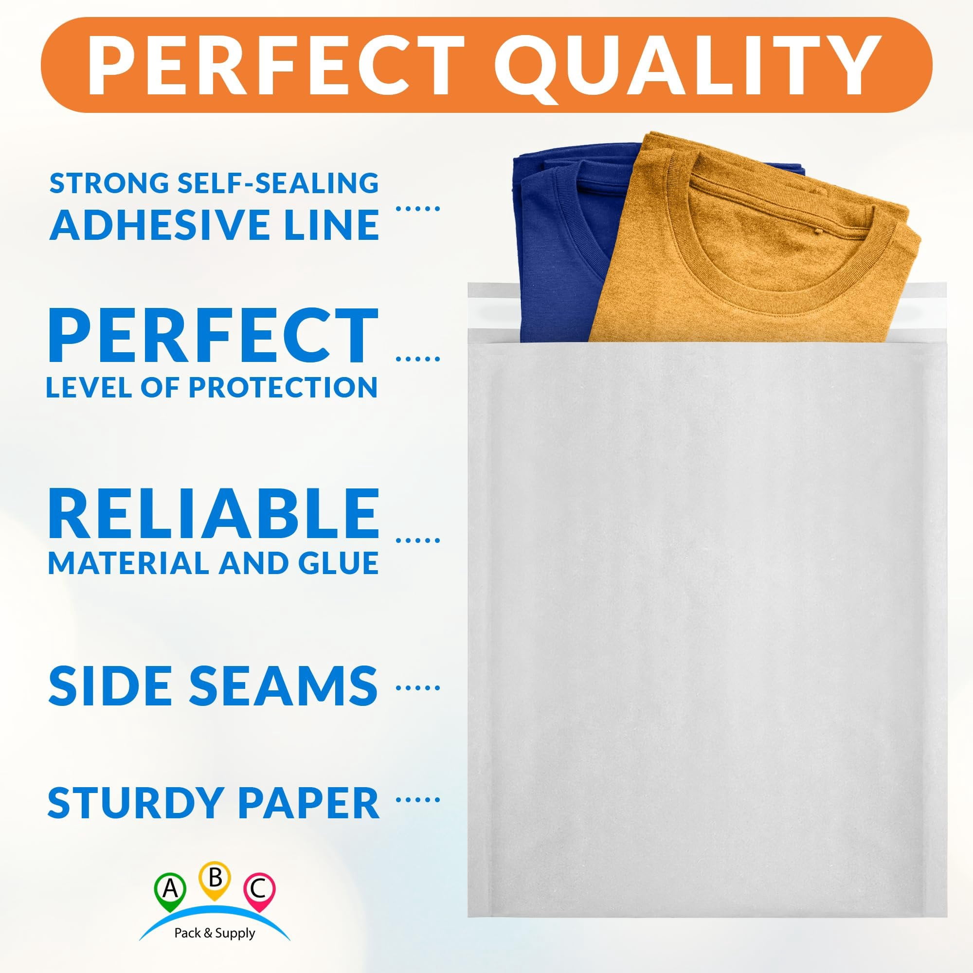 White Kraft Bubble Mailer Envelopes, 14.25 x 19 Inches. 10 Pack Mail Padded Envelopes Self Seal. Kraft Bubble Mailers. Tear-Resistant Mailing Envelope Padded. Sturdy Paper Mailer