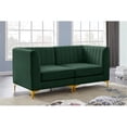 thumbnail image 4 of Meridian Furniture Alina Sectionnel Modulaire en Velours Vert, 4 of 16