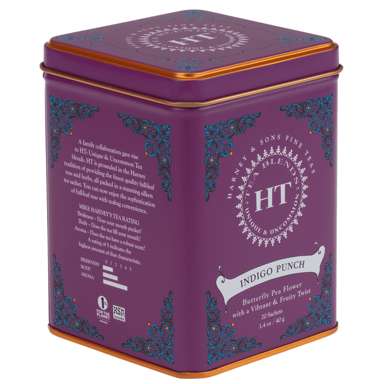 Harney & Sons Indigo Punch Tea, 1.4 ounce, 20 Count tin, HT