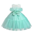 thumbnail image 4 of Otqutp Wedding Dress for Baby Girls Toddler Kids Baby Girls Bow Tulle Patchwork Party Princess Dress Clothes 1-5Y Swing Dress for Toddler Girls(Mint Green,3-4 Years), 4 of 9