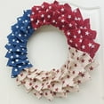thumbnail image 4 of Kezqiaxn Patriotic 4th of July Wreath, 18", Burlap, 4 of 9
