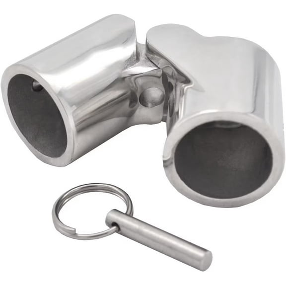 Boat Stainless Steel 7/8" Pipe Connector 22mm Folding Swivel Coupling Tube Pipe Connector Tube Hinge Handrail Fittings Hardware