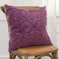 thumbnail image 2 of Rizzy Home 20" x 20" Poly Filled Pillow with Cotton Cover in Purple, 2 of 5