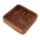 thumbnail image 4 of Plato de fruta de nogal, bandeja elegante de madera con textura suave para servir aperitivos, frutas y nueces, utensilios de cocina cuadrados de 15x15cm, 4 of 5
