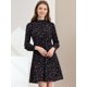 thumbnail image 3 of Vestido Floral Allegra K Manga Larga Azul oscuro L para Mujer, 3 of 6