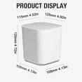 thumbnail image 3 of Mini Desktop Trash Can with Trash Bags, Small Countertop Waste Bin with Lid for office, Skincare & Makeup Table Top Vanity Nightstand, Tiny Aesthetic Garbage Bin for Bedsid, 3 of 9