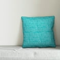 thumbnail image 2 of Creative Products Teal and White Crosshatch 18x18 Indoor / Outdoor Pillow, 2 of 2