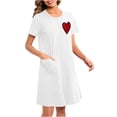 thumbnail image 6 of PBFRDSJ Women Zipper Robe Short Sleeve Lightweight Soft Housecoat Summer Short Nightgowns with Pockets, 6 of 6
