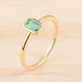 thumbnail image 4 of HeartsAndYou 1ct Green Natural Engagement Ring Bezel Set Solitaire 100% 14k SOLID Yellow Gold, 4 of 9