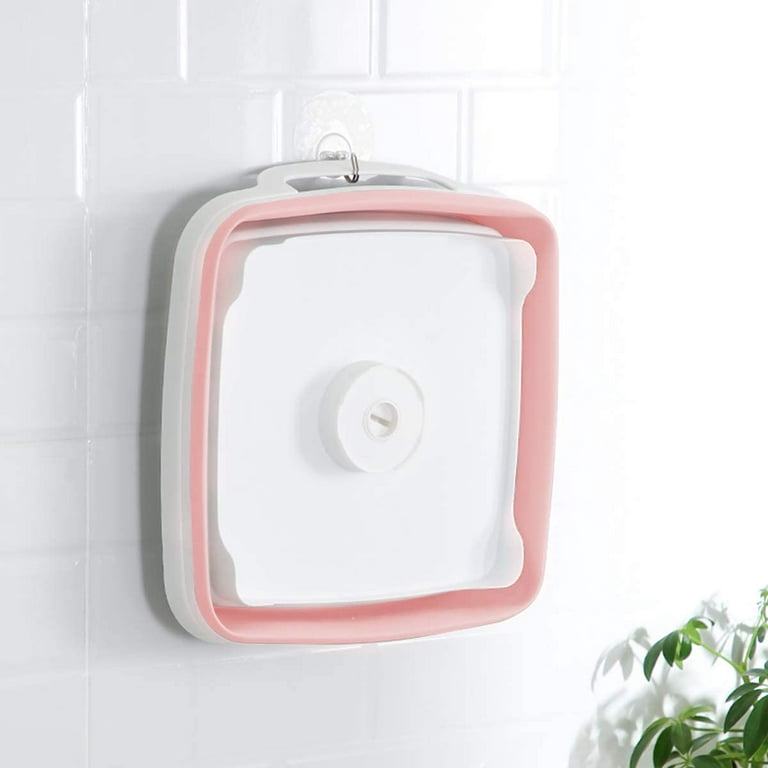 1pc Pink Retractable Universal Sink Shelf For Dish Drying Rack