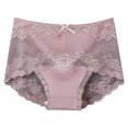 thumbnail image 2 of Womens Underwear Lace Safety Pants Mid Waist Solid Breathable, 2 of 4