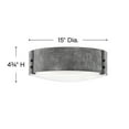 thumbnail image 2 of Hinkley Lighting - Sawyer - 3 Light Medium Outdoor Flush Mount in Rustic Style -, 2 of 6
