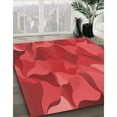 thumbnail image 2 of Ahgly Company Indoor Square Patterned Red Area Rugs, 3' Square, 2 of 6