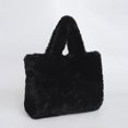 thumbnail image 1 of Bolso Mano A La Felpa Suave Hombro para Mujer Color Sólido Gran Capacidad, 1 of 9