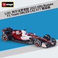 thumbnail image 1 of Bburago 1:43 2022 F1 mercedes-amg W13 #44 Hamilton #63 Russell versión acrílica coche de carreras de aleación fundido a presión modelo de coche juguetes para niños Fivean unisex, 1 of 2