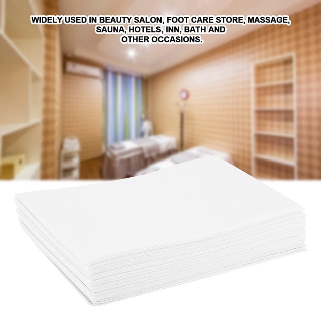 Cubierta de Cama de Salón Desechable de Tela No Tejida, Cubierta de Cama de Salón de Belleza Desechable Impermeable, Para La Mesa de Masaje de Tatuajes de Spa de Salón Hoteleros