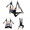 thumbnail image 1 of Active Silk Aerial Yoga Swing Set & Hammock Kit, compatible with Improved Yoga Inversions, Flexibility, Core Strength & Back Pain Relief Sen Black Black, 1 of 5
