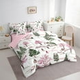 thumbnail image 3 of jejeloiu Pink Xmas Tree Bedding Comforter Set 7-Piece,Marry Christmas King Bedding Sets,White Snow Mountain Bed Sheets For Children,Breathable Home Decor Reversible, 3 of 8