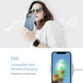 thumbnail image 6 of Designed for iPhone 12/12 Pro Case, [Support Wireless Charging] Soft Silicone Slim Anti-Scratch Phone Case for iPhone 12/12 Pro 6.1 inch, Light Blue, 6 of 13