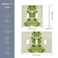 thumbnail image 3 of Frogs Stack on Each Other Light Switch Plate Covers 2 Gang Wall Plate Plastics Outlet Covers for Kitchen Home Office Decor, 3 of 8