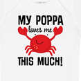 thumbnail image 4 of Inktastic My Poppa Loves Me Childs Crab Boys or Girls Baby Bodysuit, 4 of 5