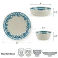 thumbnail image 6 of Pfaltzgraff® Hayden Blue 12-Piece Dinnerware Set, 6 of 11