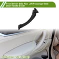 thumbnail image 2 of Cubierta de tirador de panel de puerta del lado del pasajero trasero de Unique Bargains para BMW E90/E91 323 325 328 330 335 Sedán y Touring 2005-2008 No.51417230849 Negro, 2 of 6
