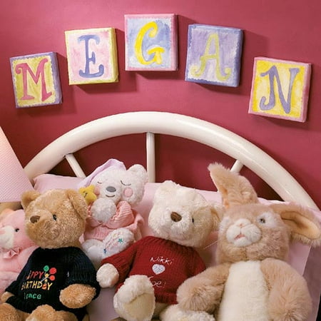 Personalized Pastel Art Canvas Letters