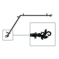 thumbnail image 2 of Central Design 4874-482-CORNER 0.8125 in. Giles Corner Window Curtain Rod with 48 to 84 in. Extension, Black, 2 of 3