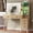 Nature, variant on MAXYOYO Dressing Table with Light,Transparent Glass Countertop5 Drawers and Storage Shelves,Vanity Table Set with Charging Station for Bedroom,Nature